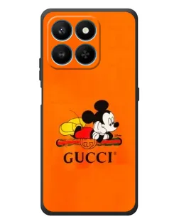Чехол для Huawei Honor 400 Smart с картинкой «Микки Маус Gucci — оранж»