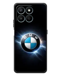 Чехол для Huawei Honor 400 Smart с картинкой «BMW — неоновое сияние»
