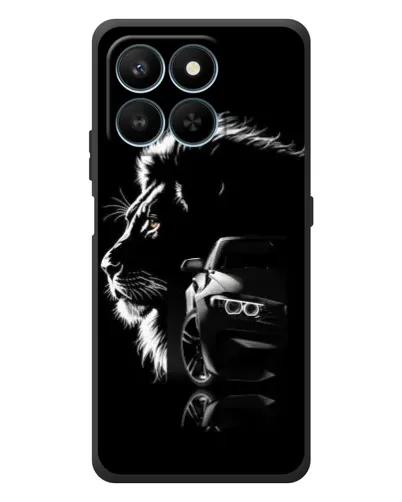 Чехол для Huawei Honor 400 Smart с картинкой «BMW и лев»