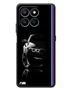 Чехол для Huawei Honor 400 Smart с картинкой «Силуэт BMW в темноте»