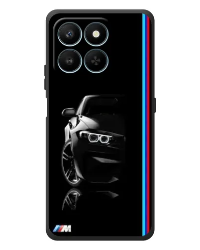 Чехол для Huawei Honor 400 Smart с картинкой «Силуэт BMW в темноте»