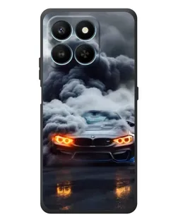 Чехол для Huawei Honor 400 Smart с картинкой «BMW в дыму»