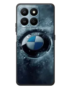 Чехол для Huawei Honor 400 Smart с картинкой «Логотип BMW — лед»