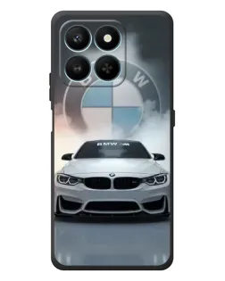Чехол для Huawei Honor 400 Smart с картинкой «BMW в белом дыму»