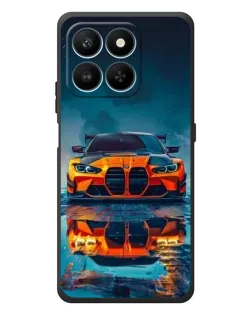 Чехол для Huawei Honor 400 Smart с картинкой «BMW — золотая эмблема»