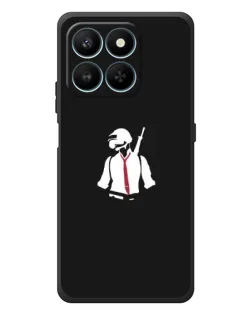 Чехол для Huawei Honor 400 Smart с картинкой «PUBG — силуэт воина»