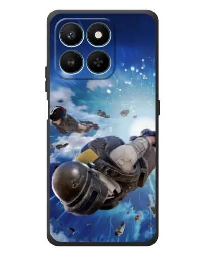 Чехол для Huawei Honor 400 Smart с картинкой «Десант PUBG — прыжок»
