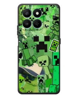 Чехол для Huawei Honor 400 Smart с картинкой «Криперы Minecraft»