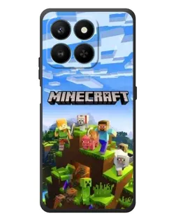 Чехол для Huawei Honor 400 Smart с картинкой «Minecraft классический мир»