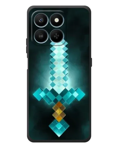 Чехол для Huawei Honor 400 Smart с картинкой «Алмазный меч неон»