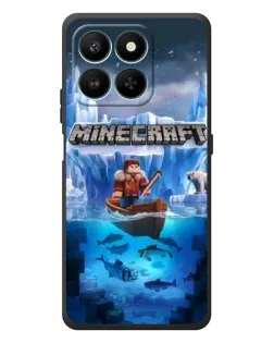 Чехол для Huawei Honor 400 Smart с картинкой «Minecraft ледяной мир»