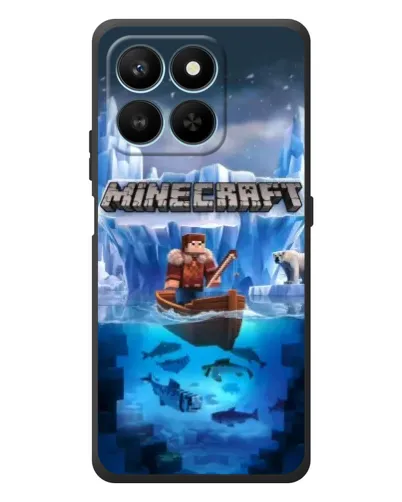 Чехол для Huawei Honor 400 Smart с картинкой «Minecraft ледяной мир»