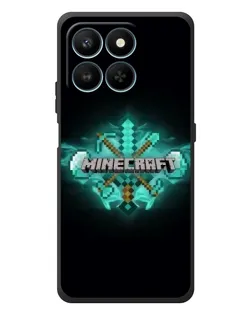 Чехол для Huawei Honor 400 Smart с картинкой «Minecraft Diamond лого»