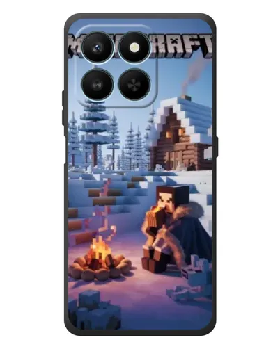 Чехол для Huawei Honor 400 Smart с картинкой «Зимний Minecraft»
