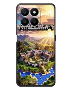 Чехол для Huawei Honor 400 Smart с картинкой «Minecraft панорама»
