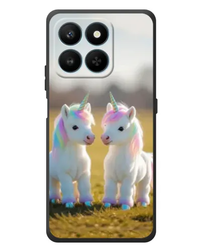 Чехол для Huawei Honor 400 Smart с картинкой «Пара единорогов»