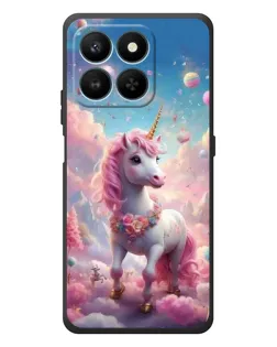 Чехол для Huawei Honor 400 Smart с картинкой «Единорог среди облаков»