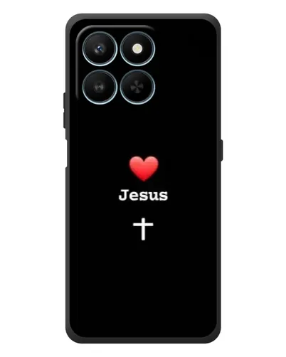 Чехол для Huawei Honor 400 Smart с картинкой «Сердце - Jesus»