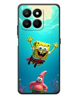 Чехол для Huawei Honor 400 Smart с картинкой «Спанч Боб под водой»