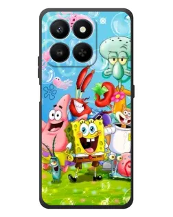 Чехол для Huawei Honor 400 Smart с картинкой «Губка Боб и друзья»