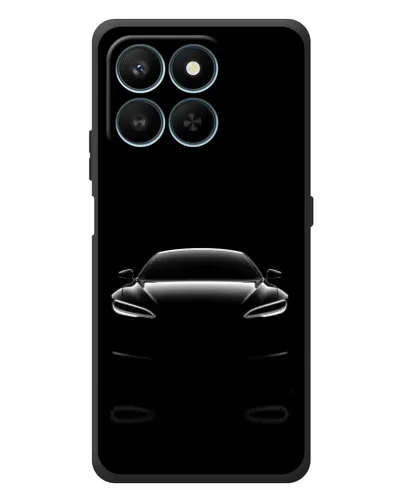 Чехол для Huawei Honor 400 Smart с картинкой «Силуэт Tesla Night»