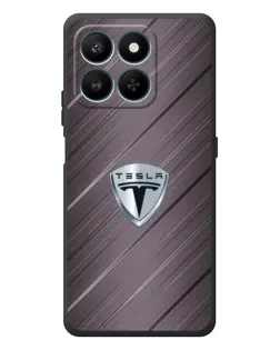 Чехол для Huawei Honor 400 Smart с картинкой «Металлическая текстура Tesla» Чехол для Huawei Honor 400 Smart с картинкой «Металлическая текстура Tesla»