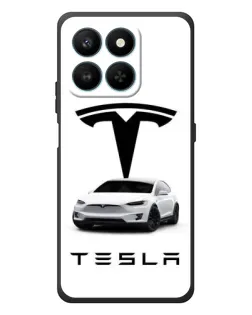 Чехол для Huawei Honor 400 Smart с картинкой «Tesla White Style» Чехол для Huawei Honor 400 Smart с картинкой «Tesla White Style»