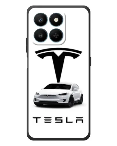 Чехол для Huawei Honor 400 Smart с картинкой «Tesla White Style»