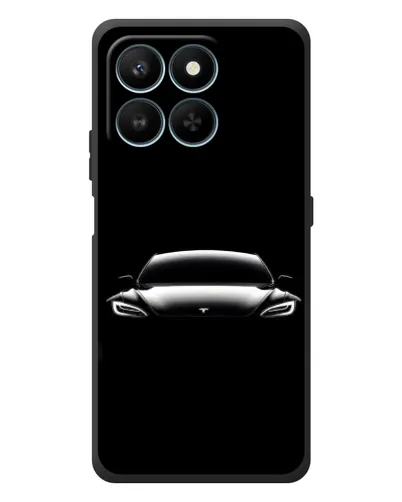 Чехол для Huawei Honor 400 Smart с картинкой «Фары Tesla Night»