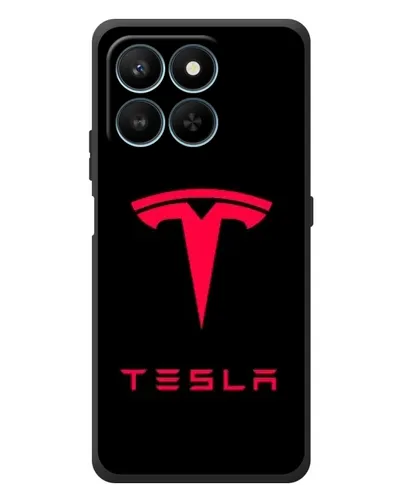 Чехол для Huawei Honor 400 Smart с картинкой «Tesla Red Logo»