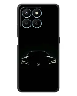 Чехол для Huawei Honor 400 Smart с картинкой «Mercedes — силуэт авто»