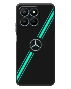 Чехол для Huawei Honor 400 Smart с картинкой «Спортивные линии Mercedes»