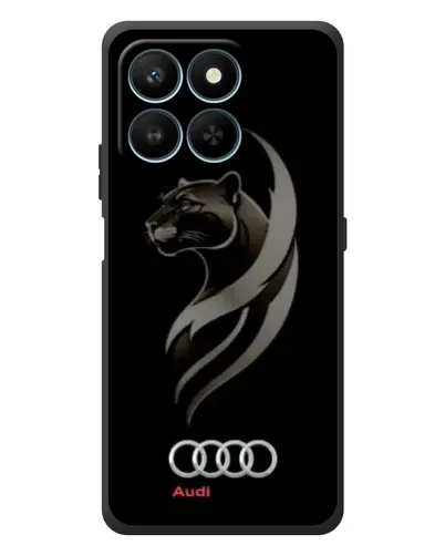 Чехол для Huawei Honor 400 Smart с картинкой «Графика — пантера и Audi»