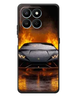 Чехол для Huawei Honor 400 Smart с картинкой «Lamborghini в огне»