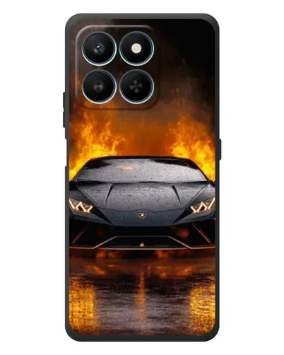 Чехол для Huawei Honor 400 Smart с картинкой «Lamborghini в огне» Чехол для Huawei Honor 400 Smart с картинкой «Lamborghini в огне»