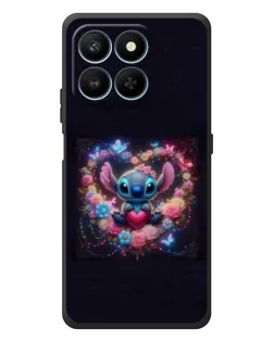 Чехол для Huawei Honor 400 Smart с картинкой «Stitch в цветах»