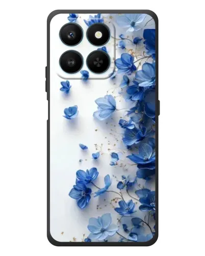 Чехол для Huawei Honor 400 Smart с картинкой «Голубой цветочный каскад»