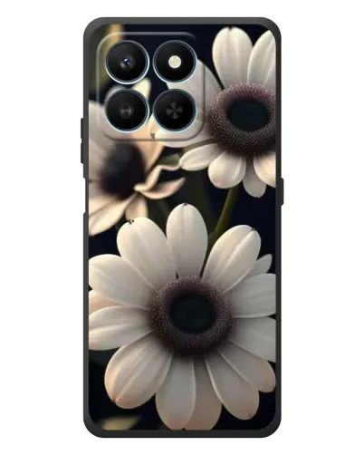 Чехол для Huawei Honor 400 Smart с картинкой «Белые маргаритки макро»