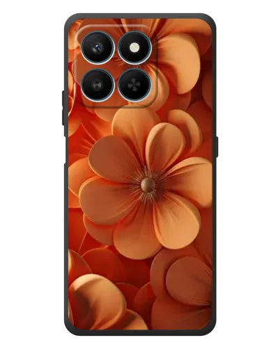 Чехол для Huawei Honor 400 Smart с картинкой «Оранжевый макро цветок»