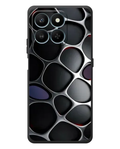 Чехол для Huawei Honor 400 Smart с картинкой «Объемная темная решетка»