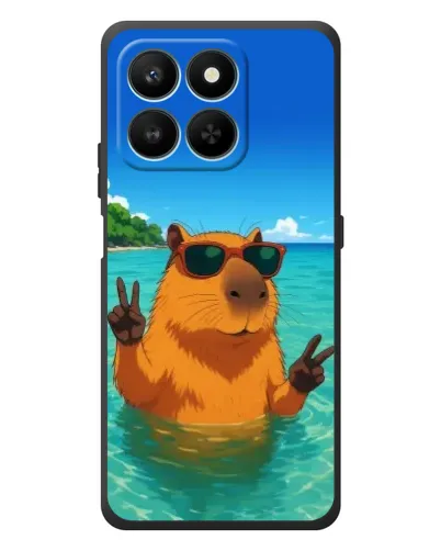 Чехол для Huawei Honor 400 Smart с картинкой «Морская капибара»