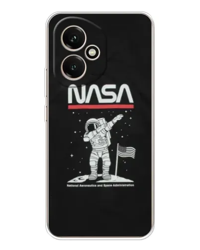 Чехол для Huawei Honor 400 с картинкой «NASA — шагаем по Луне»