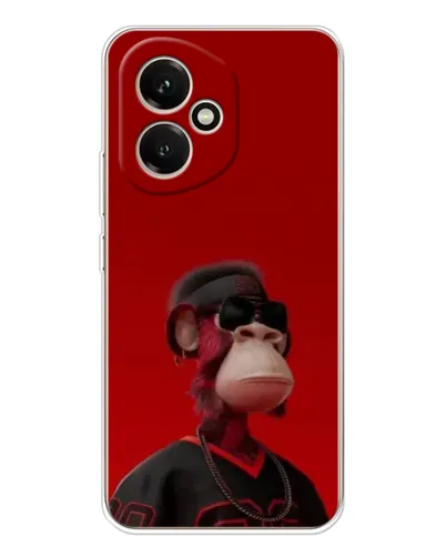 Чехол для Huawei Honor 400 с картинкой «Bored Ape в красном»