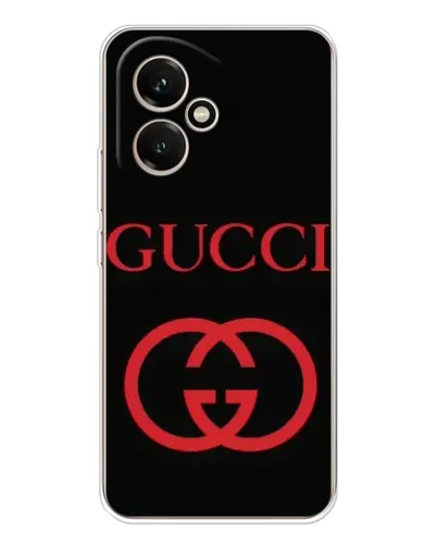 Чехол для Huawei Honor 400 с картинкой «Gucci — красный логотип»