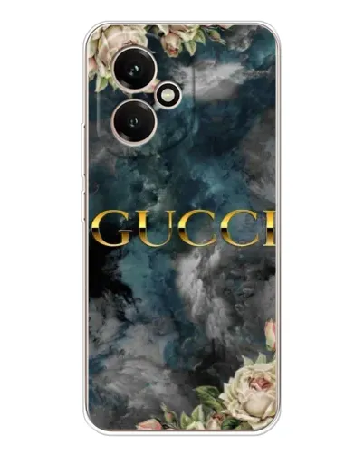 Чехол для Huawei Honor 400 с картинкой «Абстрактные цветы Gucci»