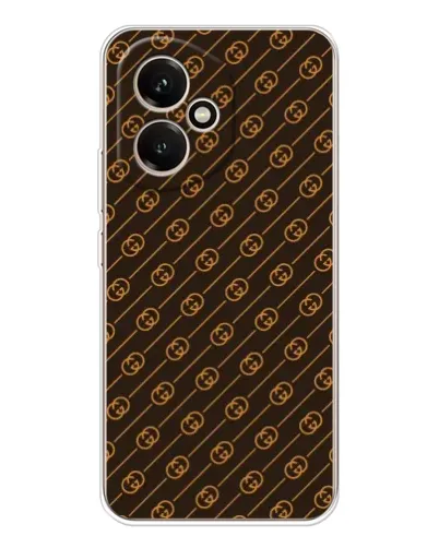 Чехол для Huawei Honor 400 с картинкой «Gucci — золотые диагонали»