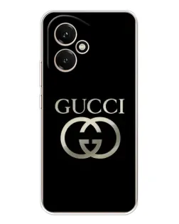 Чехол для Huawei Honor 400 с картинкой «Gucci — золото на черном»
