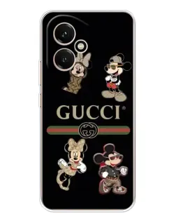 Чехол для Huawei Honor 400 с картинкой «Gucci — герои Disney и монограмма»