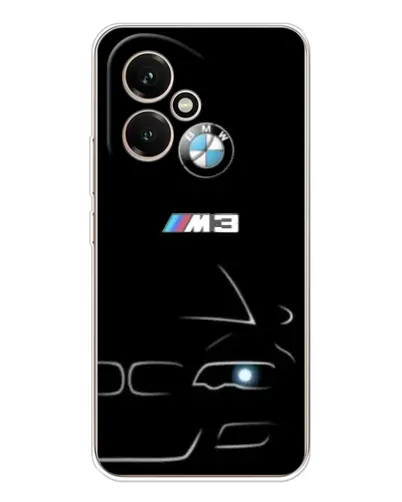 Чехол для Huawei Honor 400 с картинкой «Минималистичный принт BMW M3»