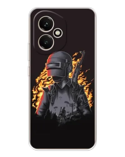 Чехол для Huawei Honor 400 с картинкой «PUBG — огненный силуэт» Чехол для Huawei Honor 400 с картинкой «PUBG — огненный силуэт»